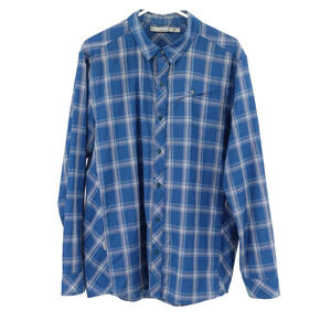 Icebreaker Wool Long Sleeve Button Up Shirt SZ L Plaid Outdoors Hiking Gorpcore